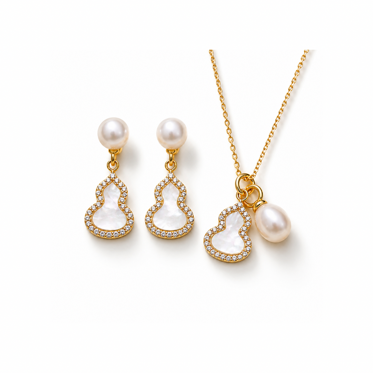 Elowyn™ Pearl Elegance Jewellery Set