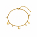 Golden Butterfly Charm Anklet