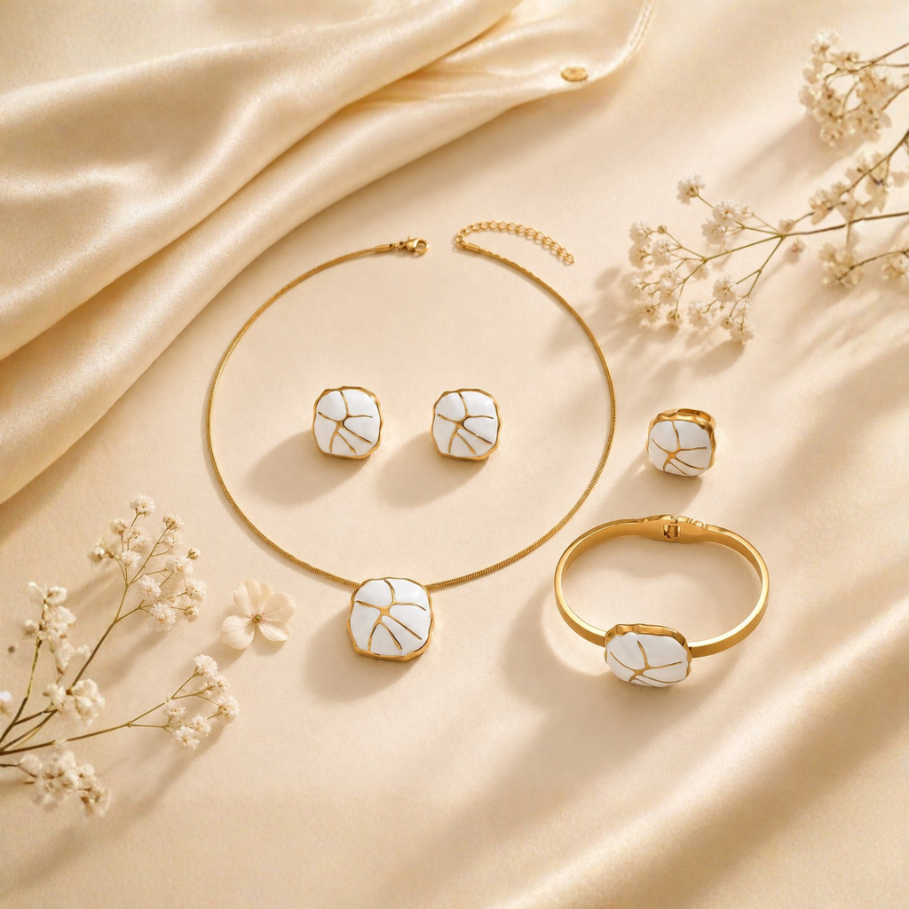 Élyselle™ Enamel Elegance Jewellery Set